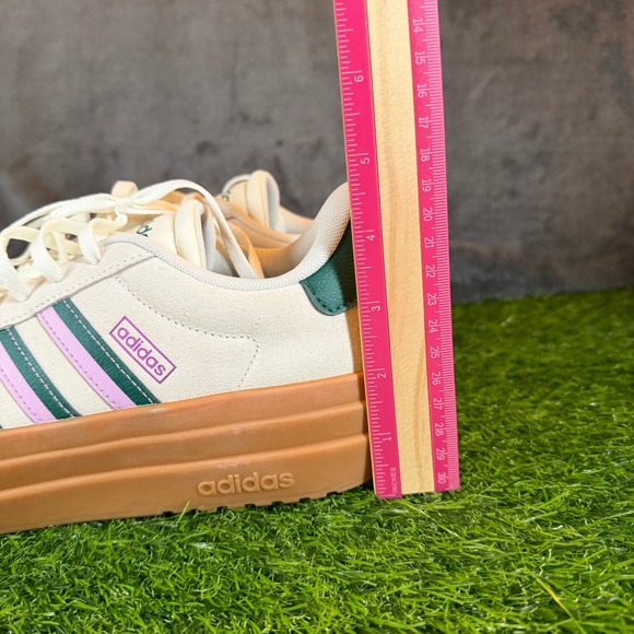 Adidas VL Court Bold Platform Sneakers Cream Gum Sole Women's Size 9.5 NEW - Picture 12 of 14